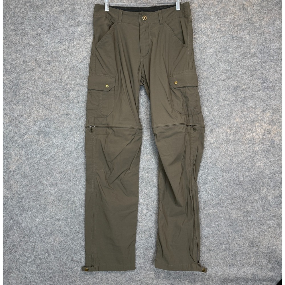 Kuhl Renegade Cargo Convertible Stealth Pants Shorts Mens 30x32 Nylon Ripstop